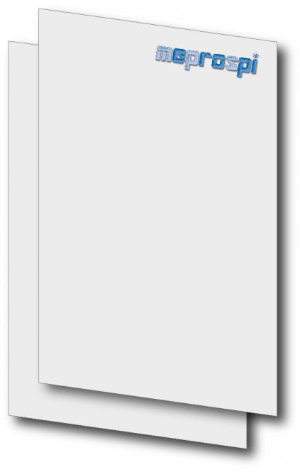 Briefbogen DIN A4 zweiseitig 4/4-farbig 5000 Stück | Bankpostpapier mit Wasserzeichen | 90 g/qm